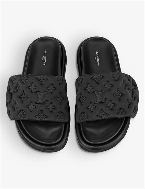 louis vuitton ss18 slides|Louis Vuitton denim slides.